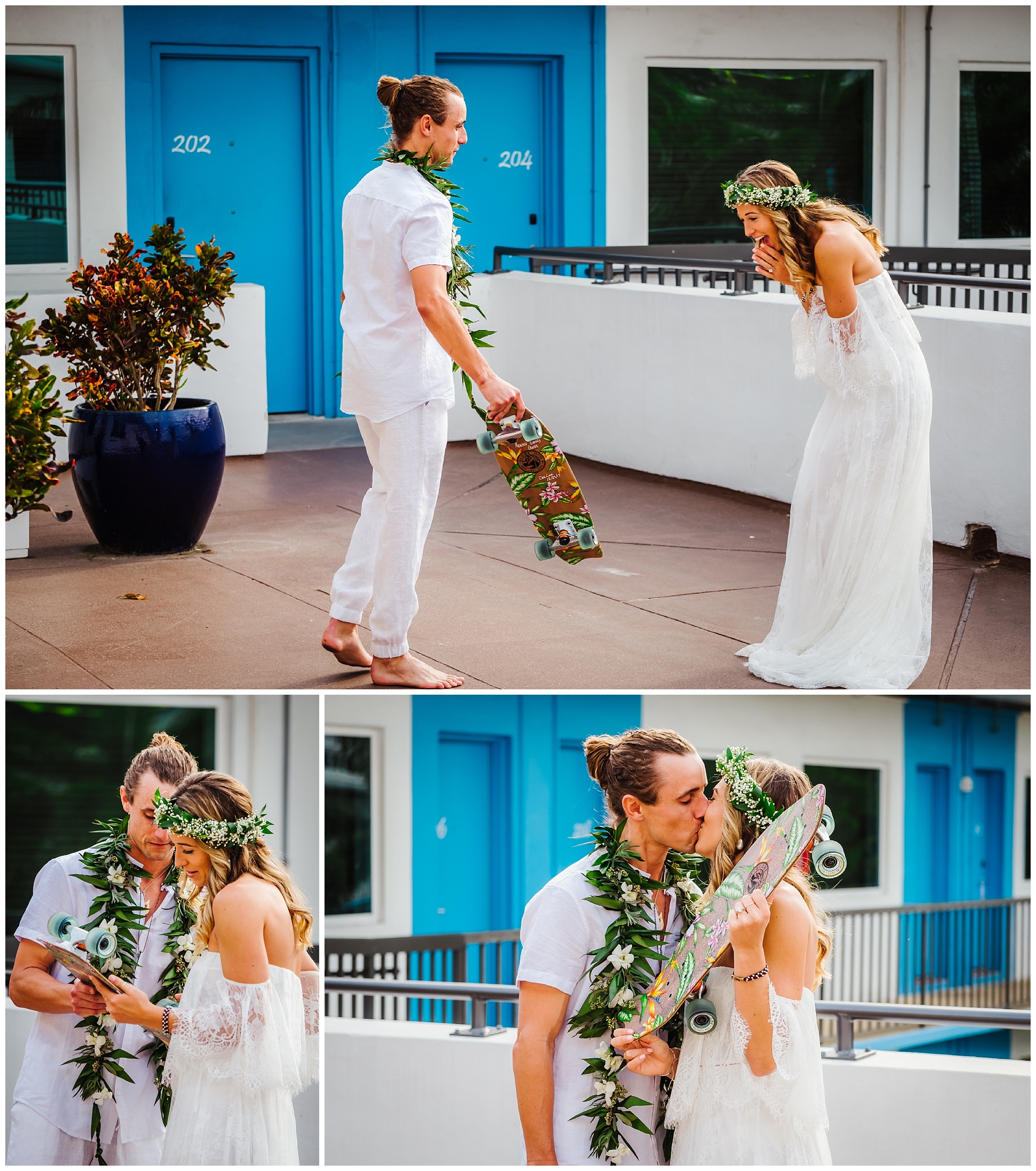 tampa-bay-wedding-photographer-barefoot-post-card-inn-tropical-hawaiin-lei-pink-pineapples-flower-crown_0138.jpg