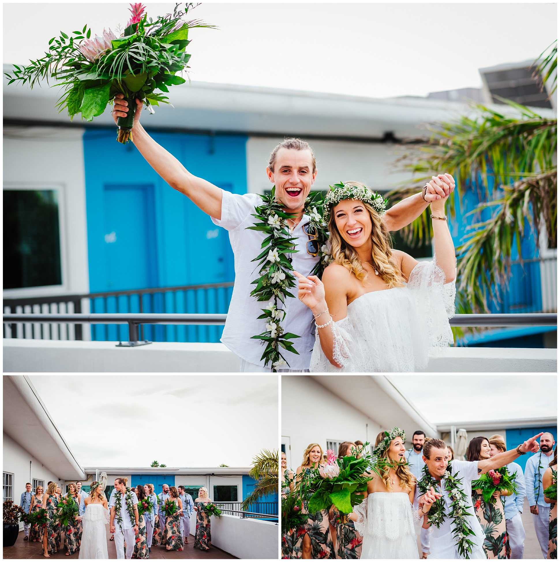 tampa-bay-wedding-photographer-barefoot-post-card-inn-tropical-hawaiin-lei-pink-pineapples-flower-crown_0142.jpg