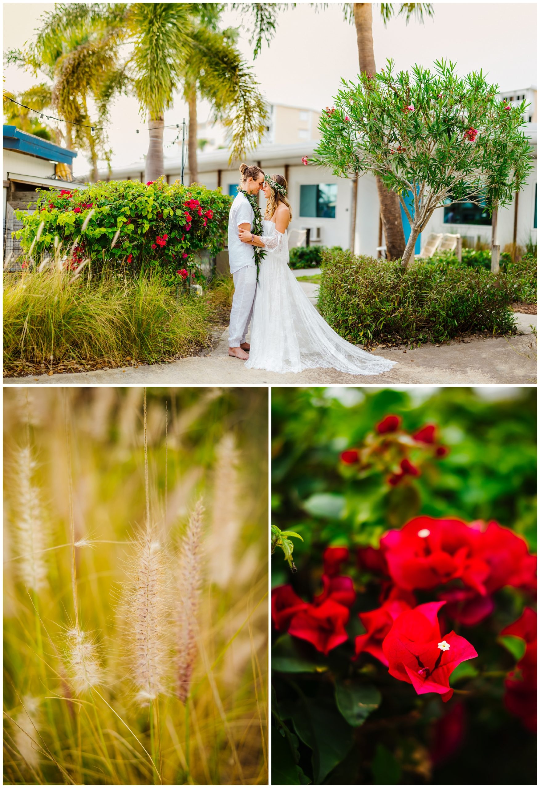 tampa-bay-wedding-photographer-barefoot-post-card-inn-tropical-hawaiin-lei-pink-pineapples-flower-crown_0156.jpg